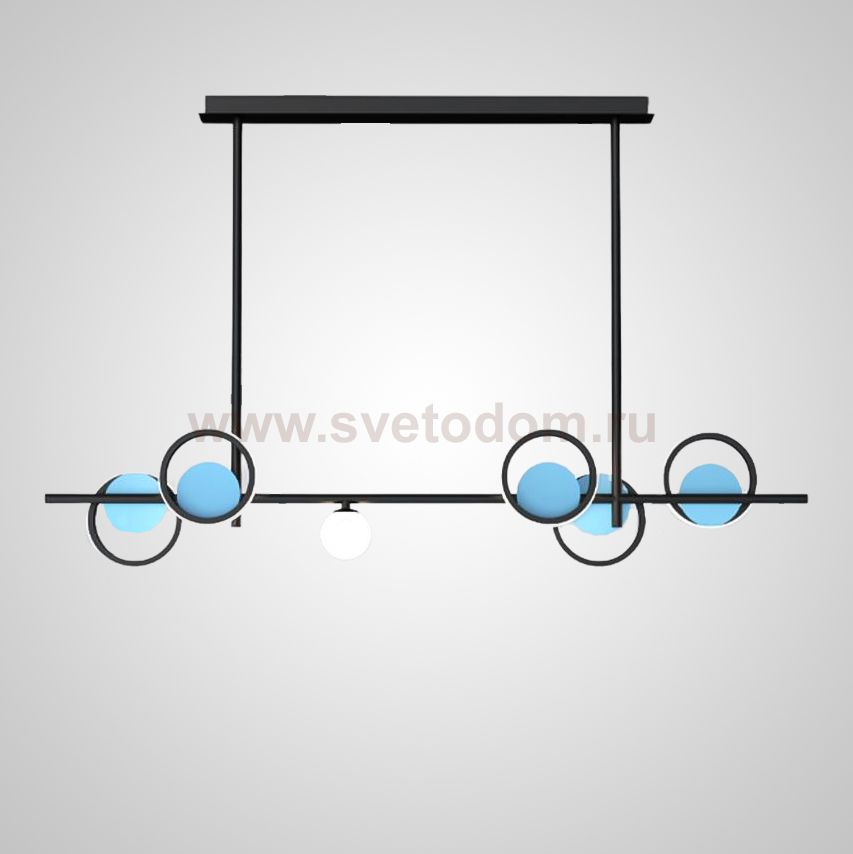 Потолочный светильник ANSTEN L1 Blue Black ImperiumLoft 203506-23