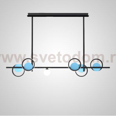 Потолочный светильник ANSTEN L1 Blue Black ImperiumLoft 203506-23