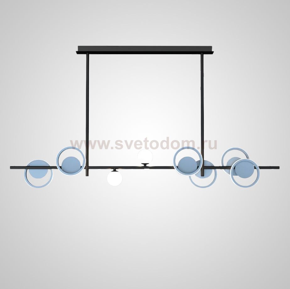 Потолочный светильник ANSTEN L2 Grey Black ImperiumLoft 203509-23