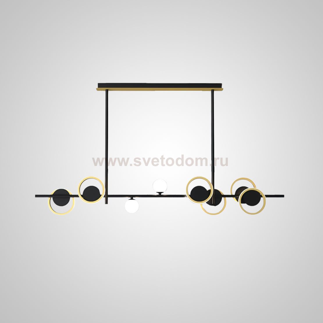 Потолочный светильник ANSTEN L2 Black Gold ImperiumLoft 203512-23