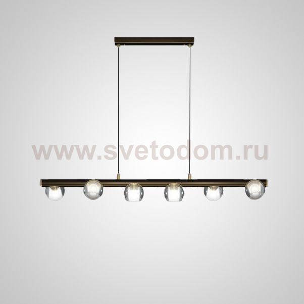 Подвесной светильник ILIANA LONG L102 Brass Black ImperiumLoft 203519-23