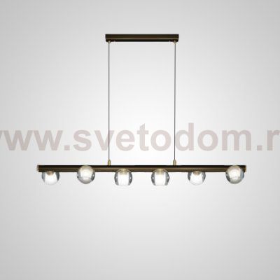 Подвесной светильник ILIANA LONG L102 Brass Black ImperiumLoft 203519-23