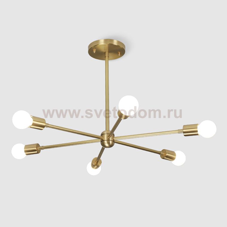 Люстра на штанге SPUTNIK D65 Gold ImperiumLoft 203560-26