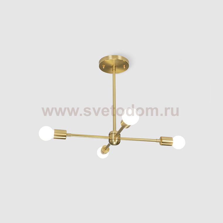 Люстра на штанге SPUTNIK D51 Gold ImperiumLoft 203562-26