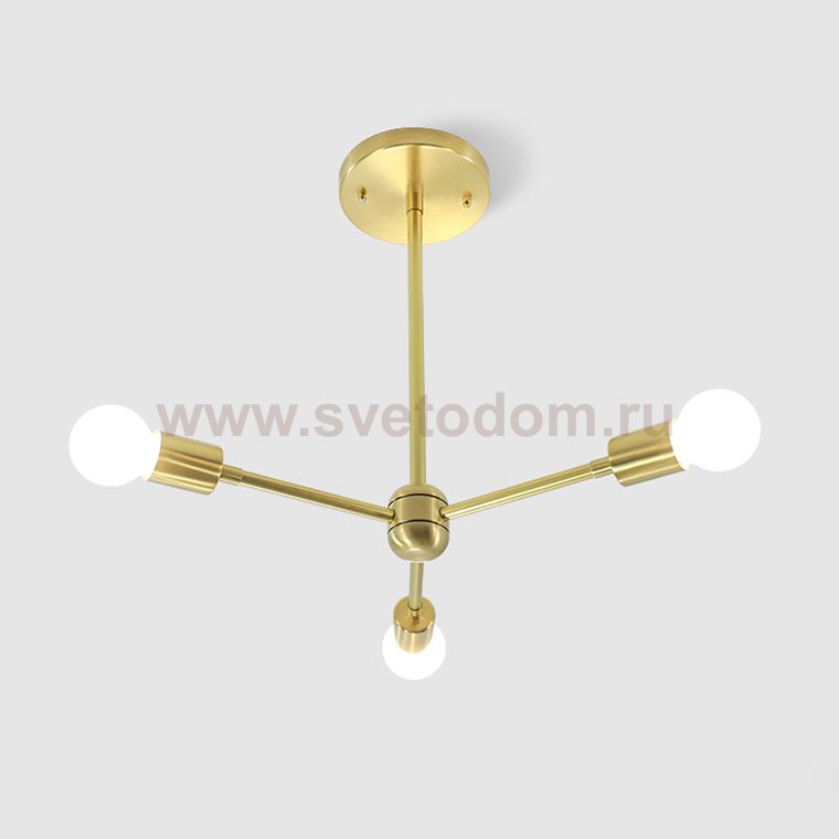Люстра на штанге SPUTNIK D45 Gold ImperiumLoft 203563-26