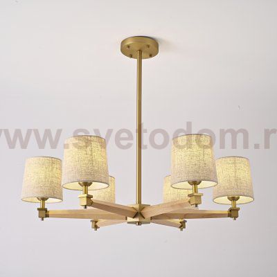 Люстра Jorgenson D85 Beige/Light wood ImperiumLoft 203573-26
