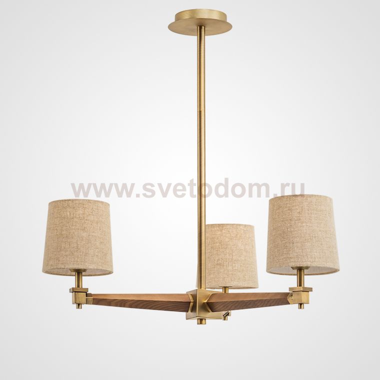 Люстра Jorgenson D70 Beige/Dark wood ImperiumLoft 203576-26