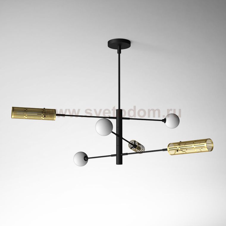 Люстра на штанге SWAY D130 6 lamps ImperiumLoft 203590-26