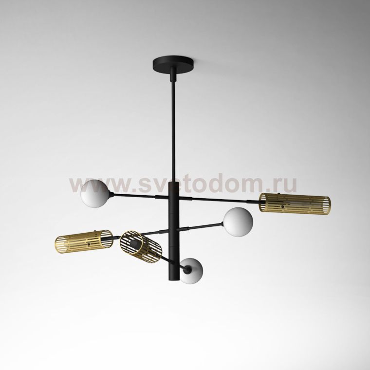 Люстра на штанге SWAY D116 6 lamps ImperiumLoft 203591-26