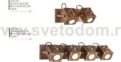 Настенный светильник спот Favourite 2037-4W Foco