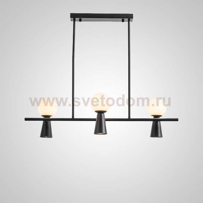 Потолочный светильник ABELINA LONG L6 Black White ImperiumLoft 203766-23