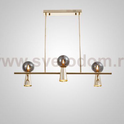Потолочный светильник ABELINA LONG L6 Gold Grey ImperiumLoft 203769-23