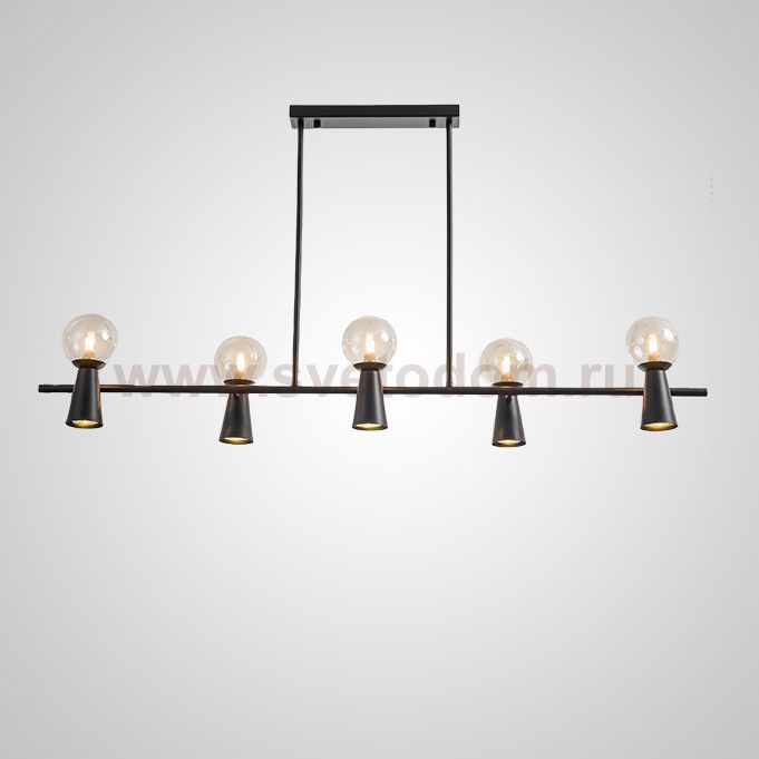 Потолочный светильник ABELINA LONG L10 Black Amber ImperiumLoft 203773-23