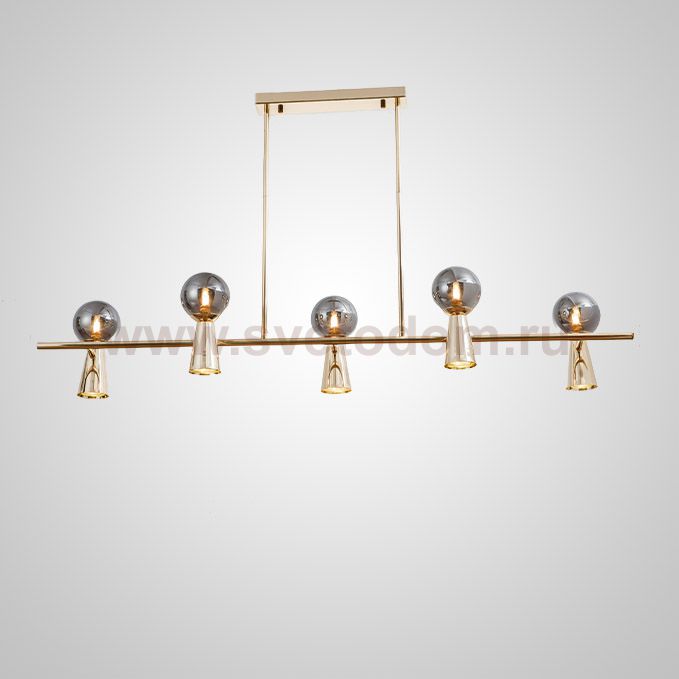 Потолочный светильник ABELINA LONG L10 Gold Grey ImperiumLoft 203775-23