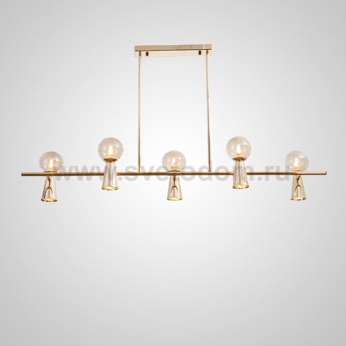 Потолочный светильник ABELINA LONG L10 Gold Amber ImperiumLoft 203776-23