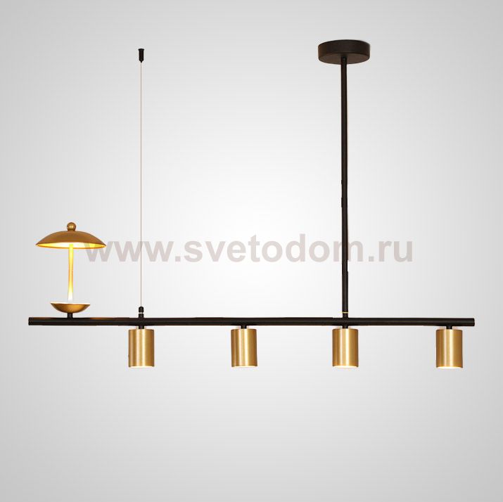 Подвесной светильник HETLEY L100 Gold Black ImperiumLoft 203905-23