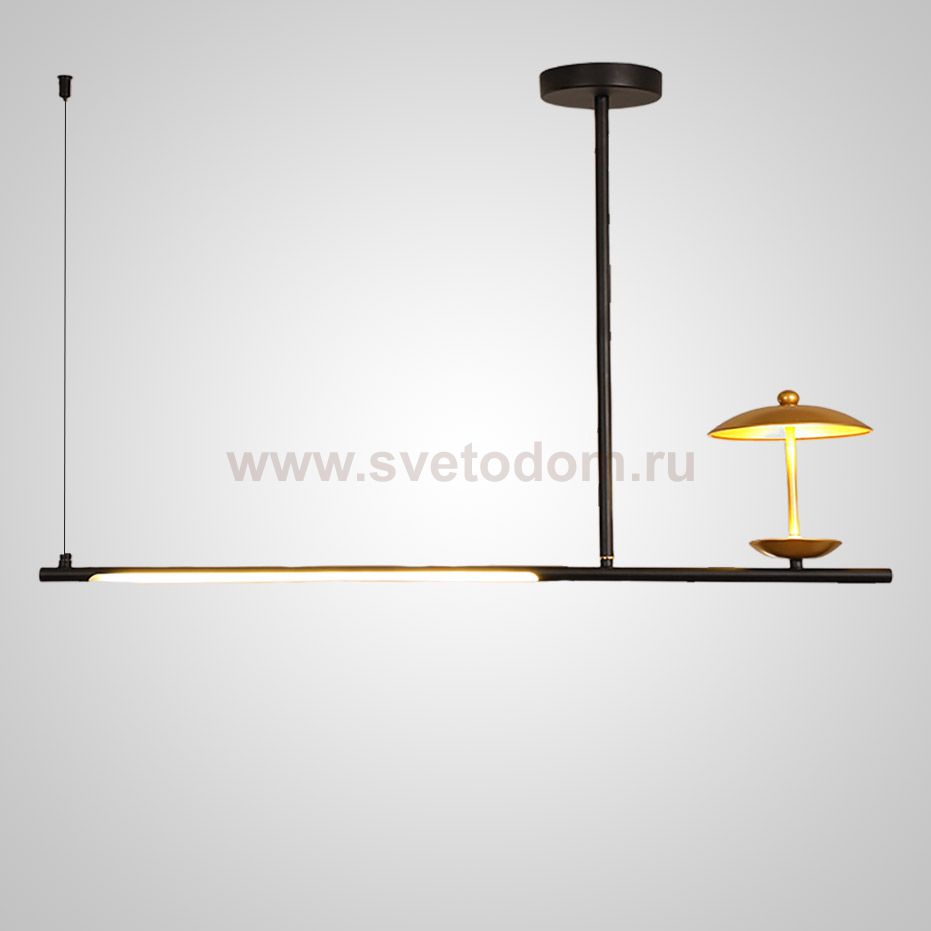 Подвесной светильник HETLEY B L2 Gold Black ImperiumLoft 203909-23