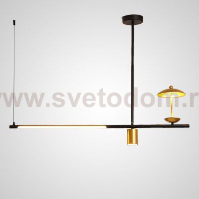 Подвесной светильник HETLEY B L3 Gold Black ImperiumLoft 203910-23