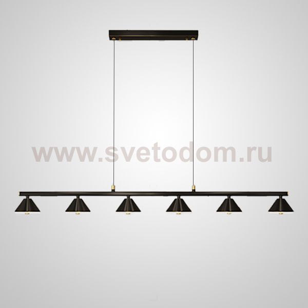 Подвесной светильник GENRE LONG L6 Black ImperiumLoft 203925-23