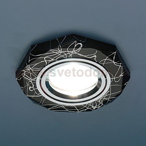 Точечный светильник Elektrostandard 2040 BK/SL (черный/серебро)