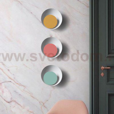 Бра TWIRL D32 White/Green ImperiumLoft 204167-26