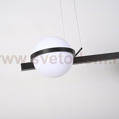 Реечный светильник PALMA Wall lamp 3 шара + 1 вазон горизонтальная ImperiumLoft 204173-22