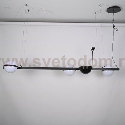 Реечный светильник PALMA Wall lamp 3 шара + 1 вазон горизонтальная ImperiumLoft 204173-22