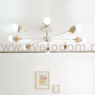 Люстра на штанге JX D90 Black ImperiumLoft 204242-26