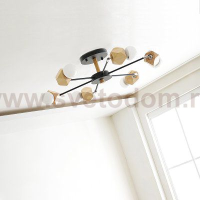 Люстра на штанге JX D90 Black ImperiumLoft 204242-26