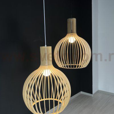 Подвесной светильник SECTO Octo 4240 Lamp Light wood ImperiumLoft 204455-22