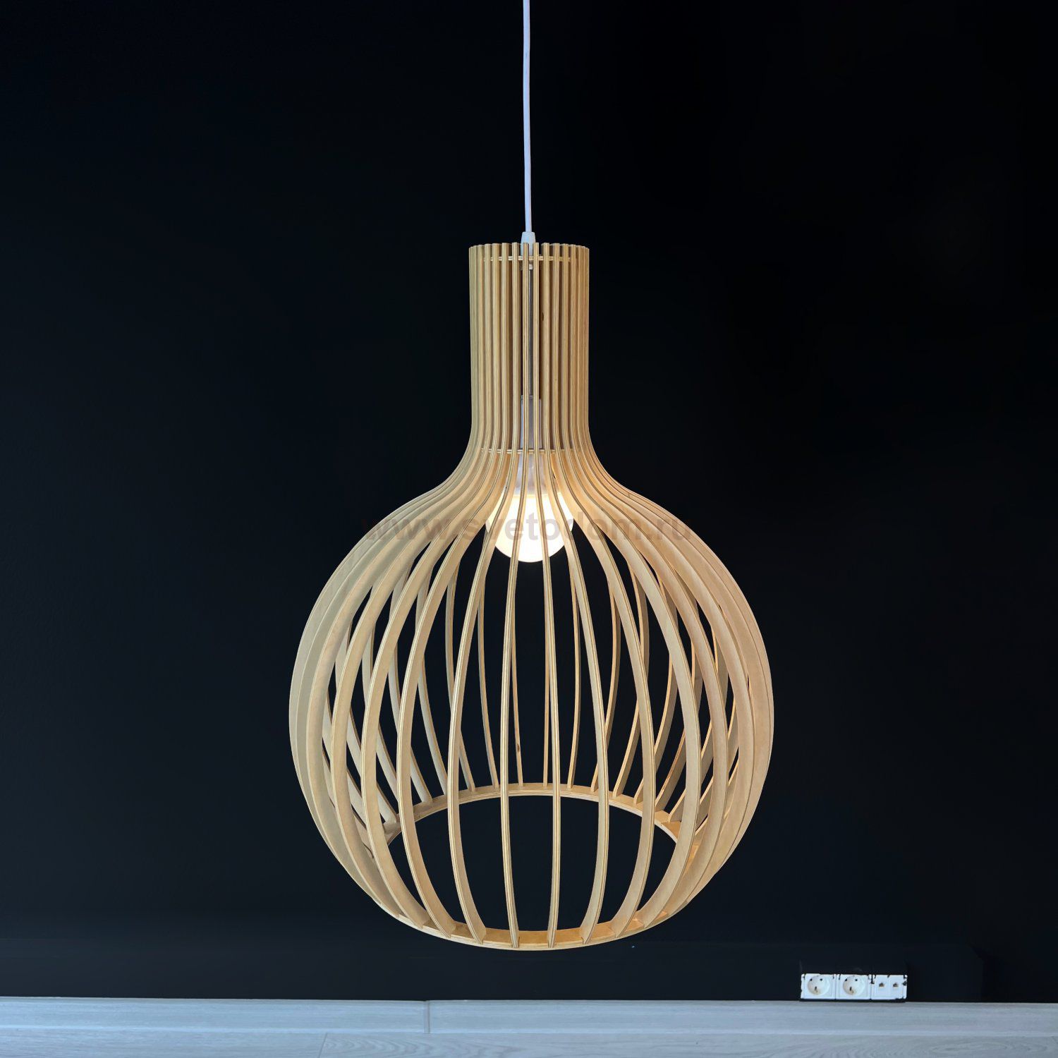 Подвесной светильник SECTO Octo 4240 Lamp Light wood ImperiumLoft 204455-22