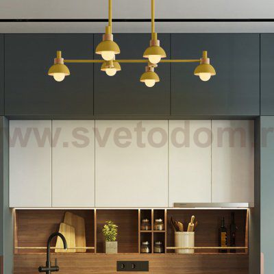 Подвесной реечный светильник FANTA LONG Green ImperiumLoft 204547-26