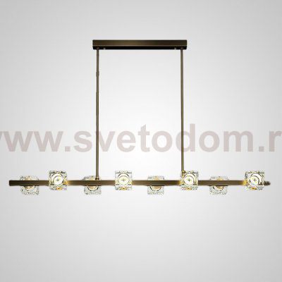 Потолочный светильник MICHAL LONG L8 Brass Black ImperiumLoft 204551-23