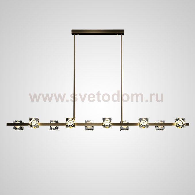 Потолочный светильник MICHAL LONG L10 Brass Black ImperiumLoft 204552-23