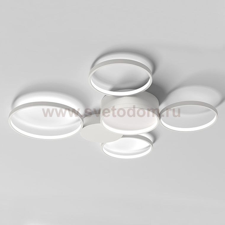 Потолочная люстра в виде колец TWINE 5 rings White ImperiumLoft 204615-26
