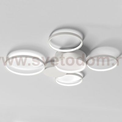 Потолочная люстра в виде колец TWINE 5 rings White ImperiumLoft 204615-26