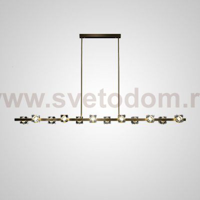 Потолочный светильник MICHAL LONG L12 Brass Black ImperiumLoft 204619-23