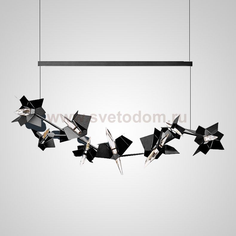 Подвесной светильник BERGAMO L150 Black ImperiumLoft 204724-23