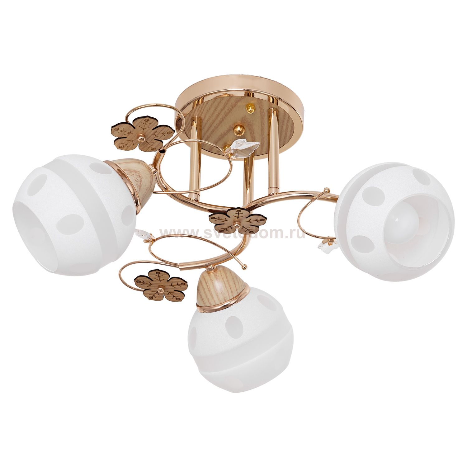 Потолочный светильник Экономсвет 2050T/3GD+BEG WT