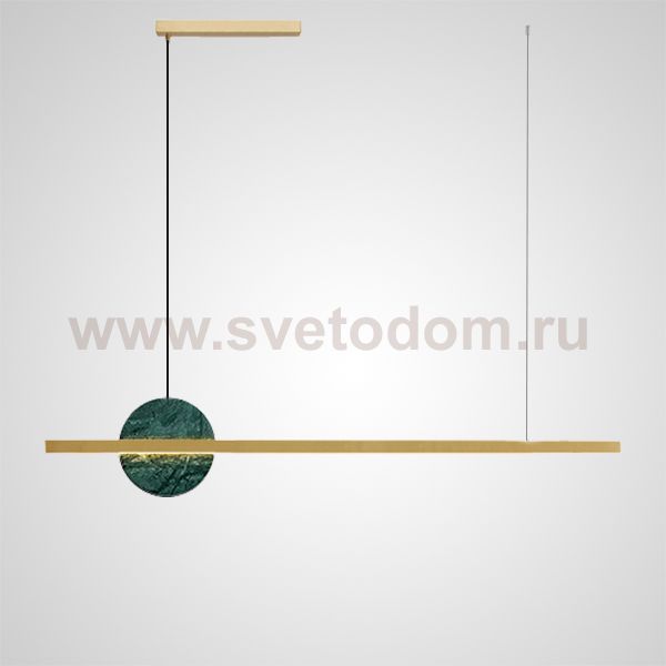 Подвесной светильник ORLAUG L120 Brass Green ImperiumLoft 205436-23