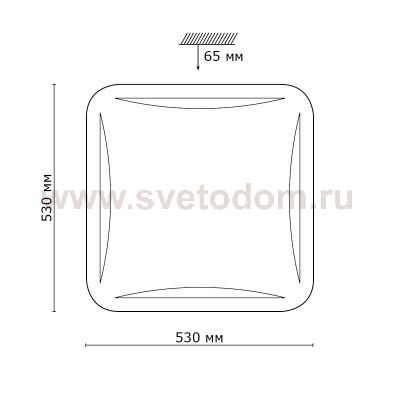 Светильник светодиодный Сонекс 2055/EL KRONA 72Вт