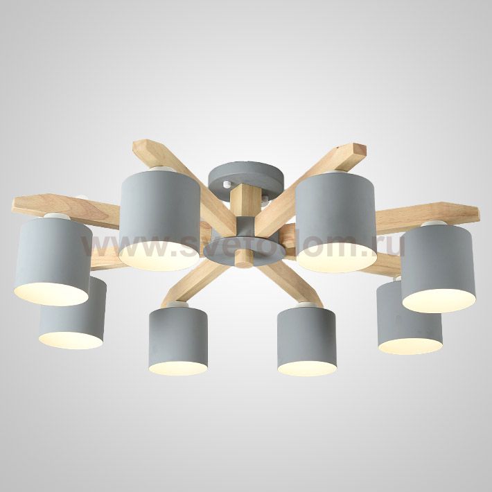 Потолочная люстра CRISS L8 Grey ImperiumLoft 205534-23
