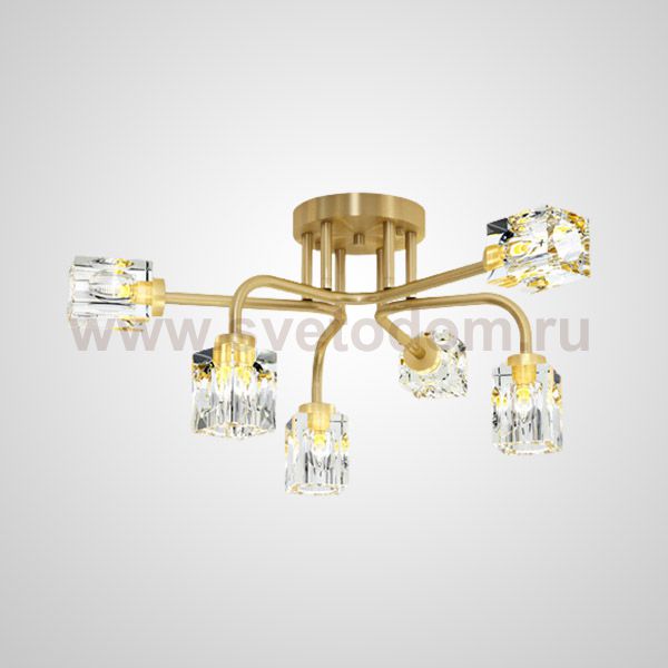 Потолочная люстра MICHAL L6 Brass ImperiumLoft 205613-23