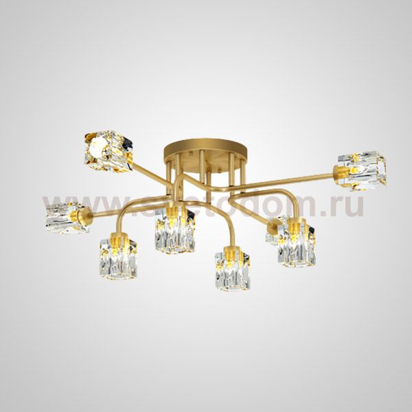 Потолочная люстра MICHAL L8 Brass ImperiumLoft 205614-23