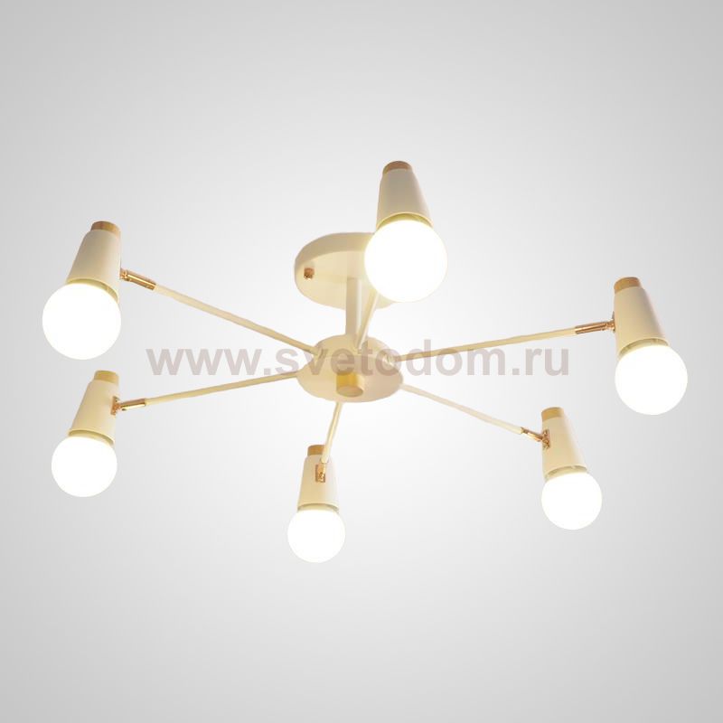 Потолочная люстра ROTARY L6 White ImperiumLoft 205625-23