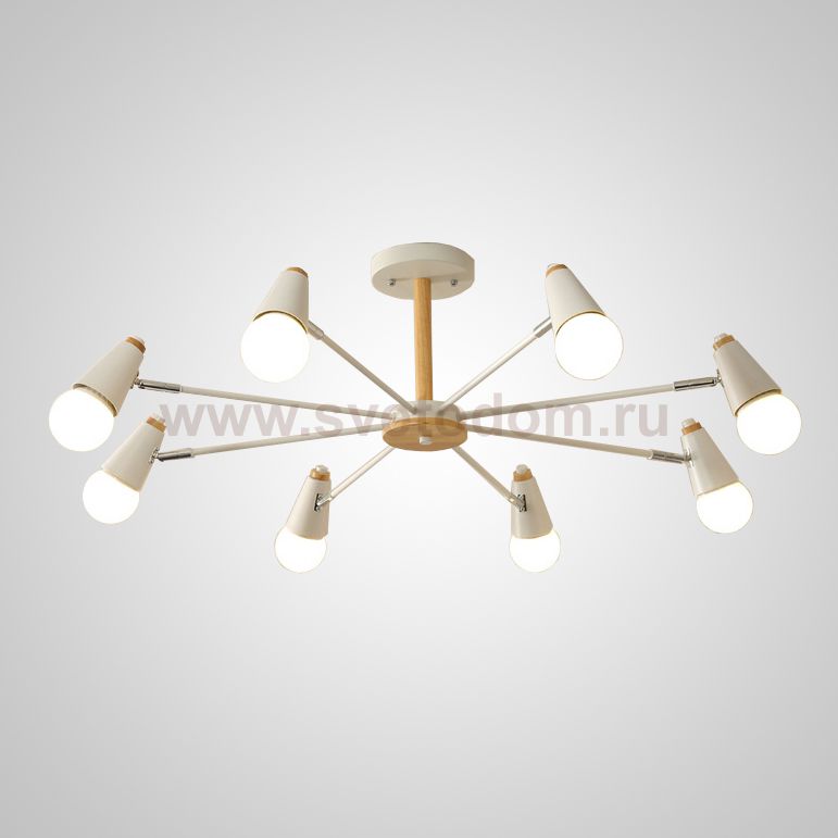 Потолочная люстра ROTARY L8 White ImperiumLoft 205628-23