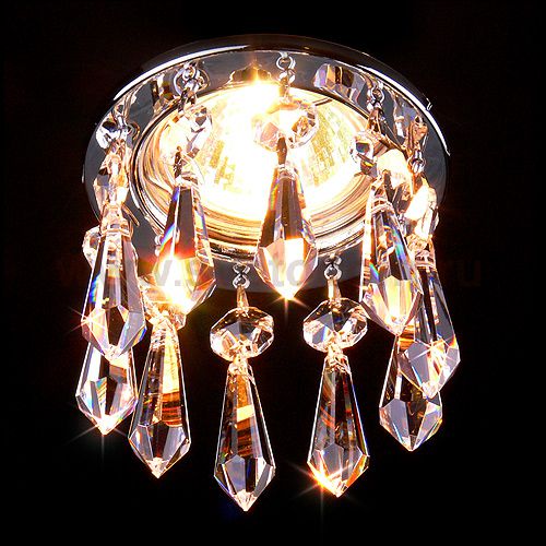 Светильник Elektrostandard точечный с хрусталем Asfour 2056 CH хром