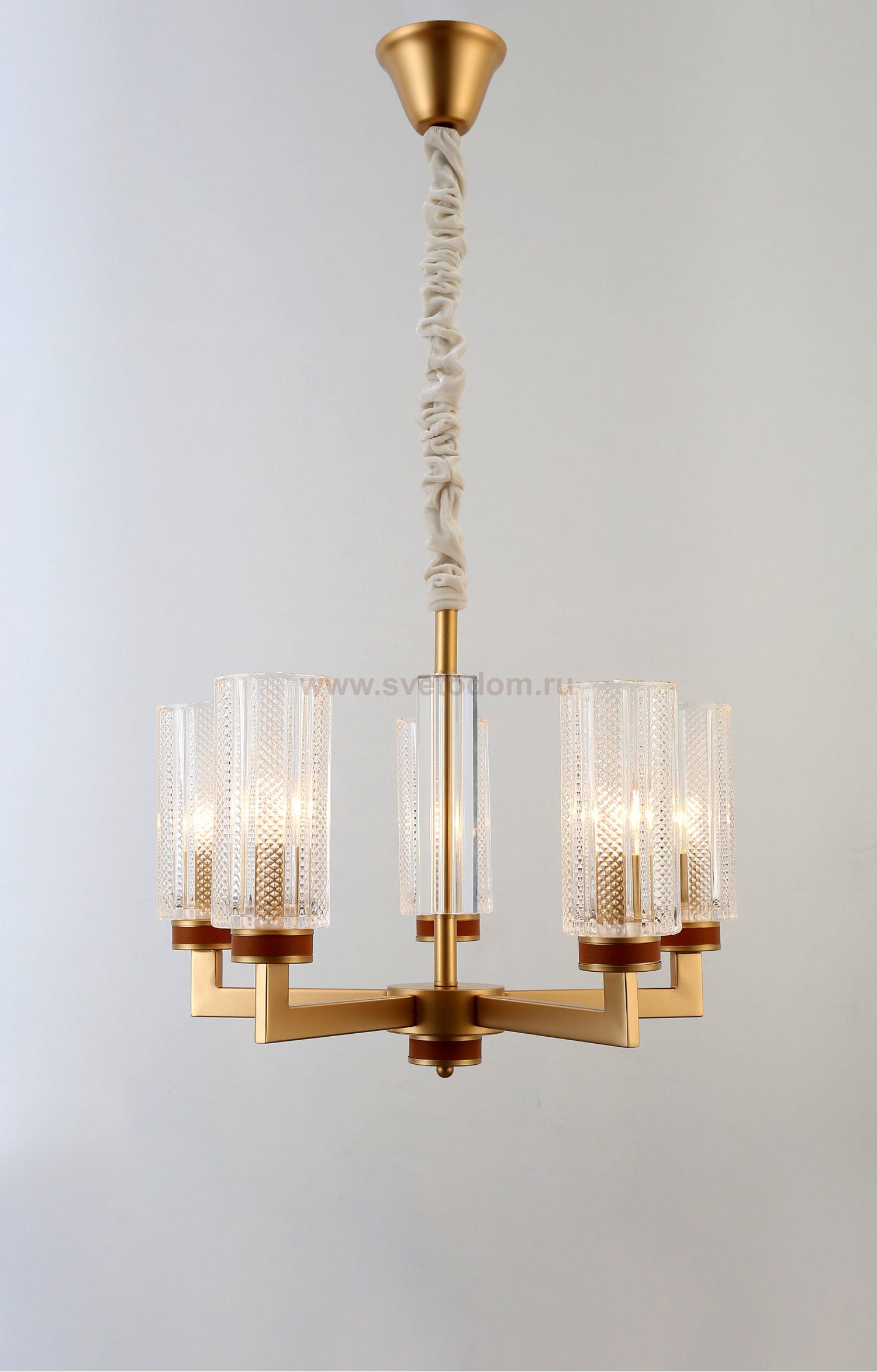 Люстра Rivoli Anke 2057-305 5 * Е14 40 Вт хрусталь классика