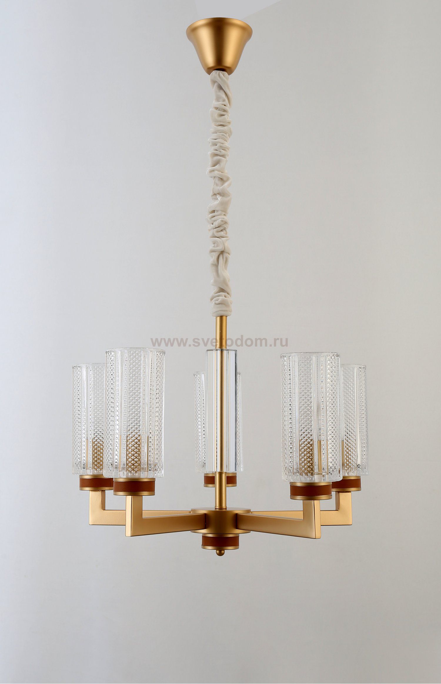 Люстра Rivoli Anke 2057-305 5 * Е14 40 Вт хрусталь классика