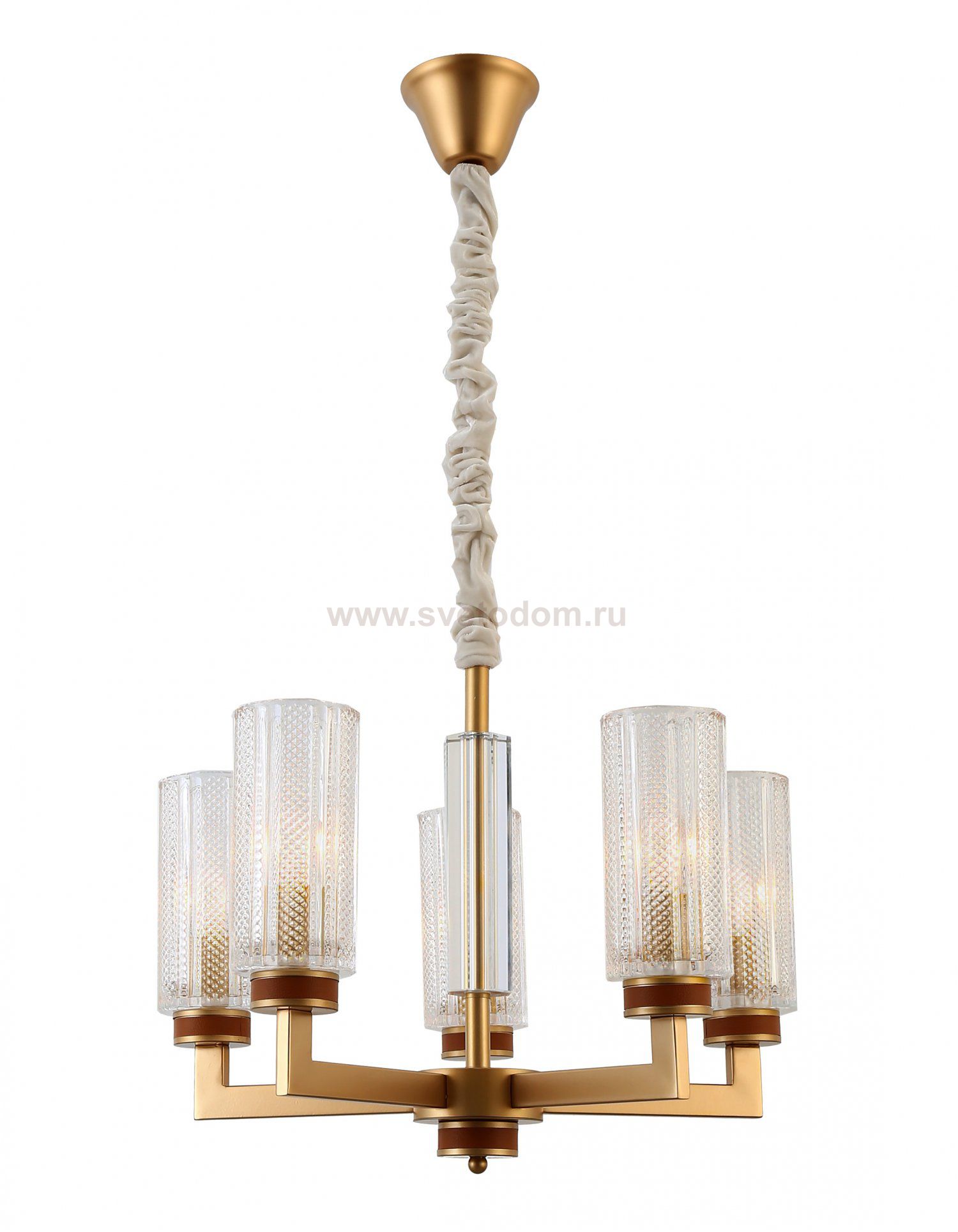 Люстра Rivoli Anke 2057-305 5 * Е14 40 Вт хрусталь классика